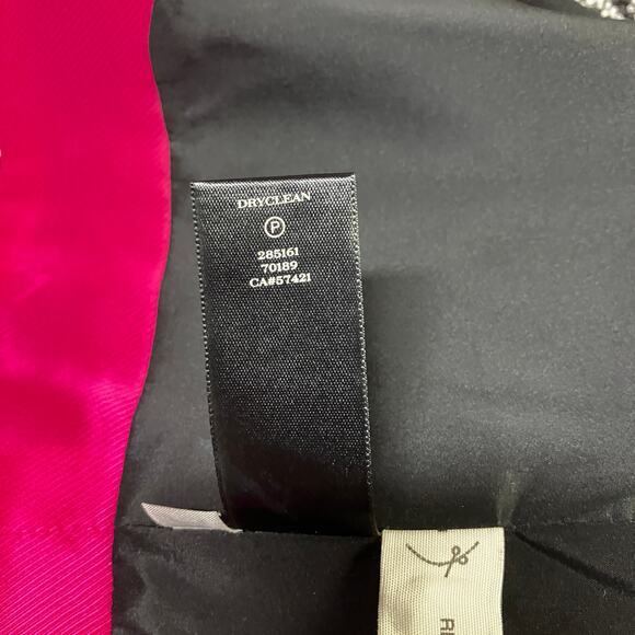 Ann Taylor Jacket Blazer Sz 4 Black Bow Closure Marled Short Office Careerwear - Picture 11 of 12